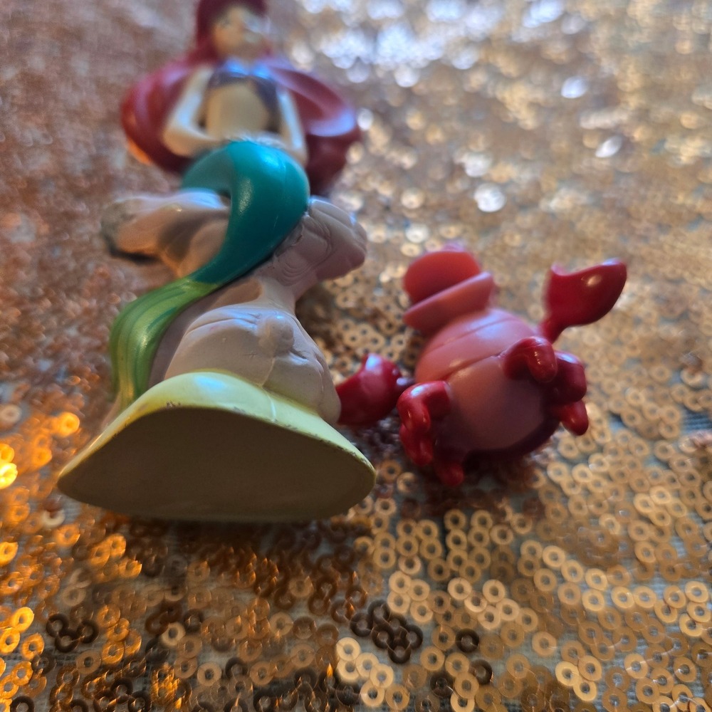 Disney The Little Mermaid‎ Ariel & Sebastian Figurine Cake Topper - Picture 2 of 3